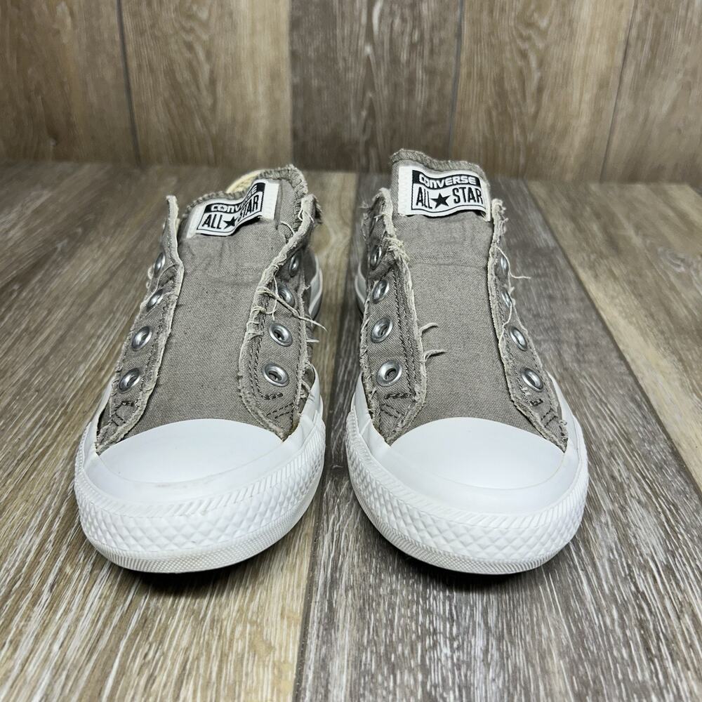 Converse Chuck Taylor All Star Grey Slip On Sneaker Shoes US Youth 4 / M 4 / W 6 - Picture 3 of 10